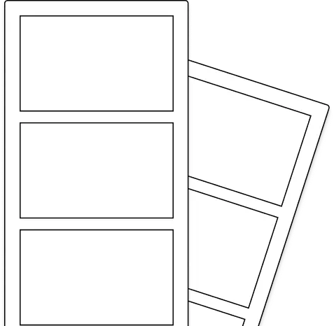 Photo strips illustration